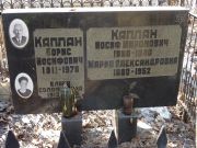 Каплан Борис Иосифович, Москва, Востряковское кладбище